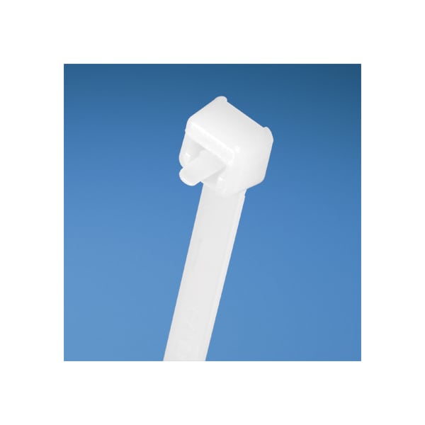 Cable Tie, 11-1/2 in L, 3 in Max Bundle Dia., Natural, Nylon 6/6, 80 lb Strength, 50 PK